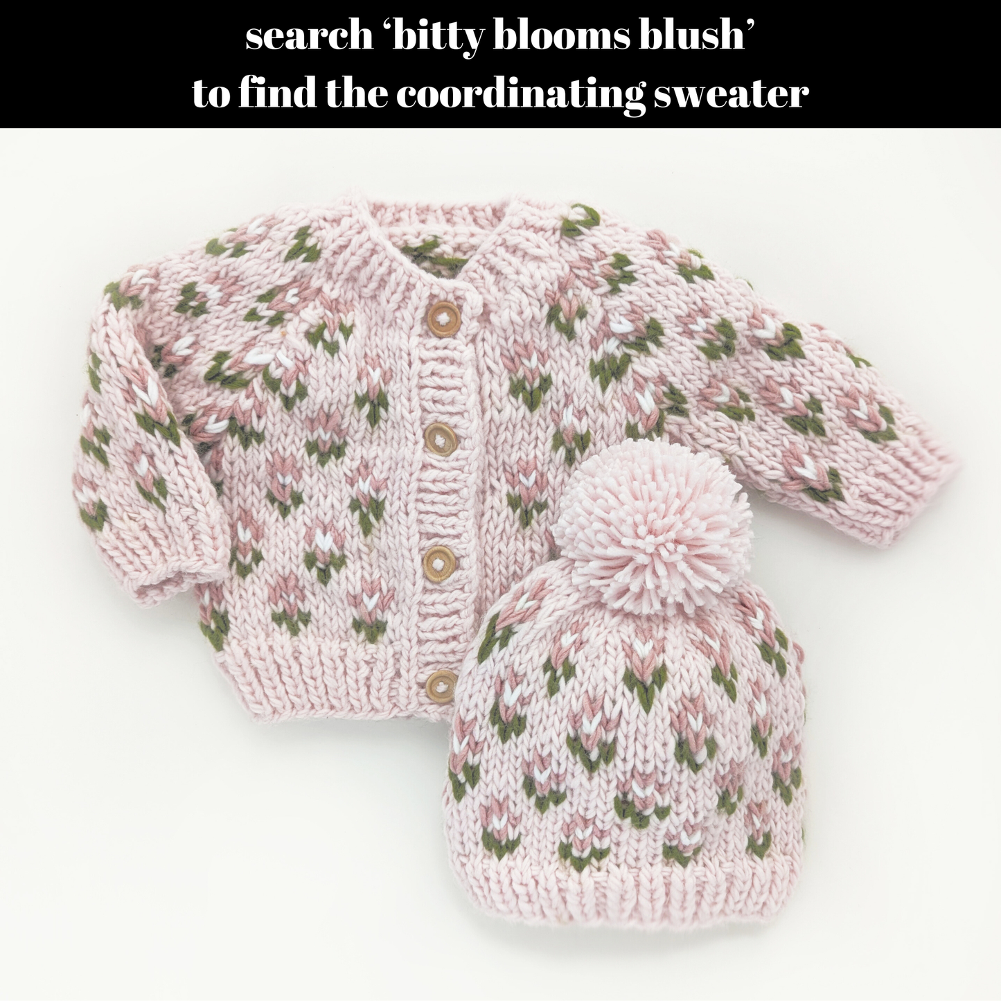 Bitty Blooms Blush Beanie Ha