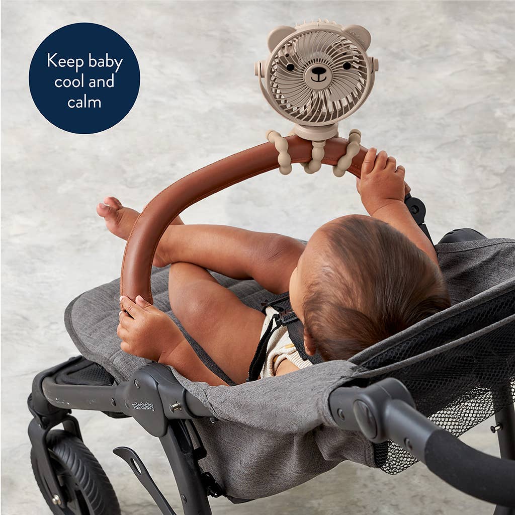 Itzy Breeze 3-Speed Stroller Fan- Pink