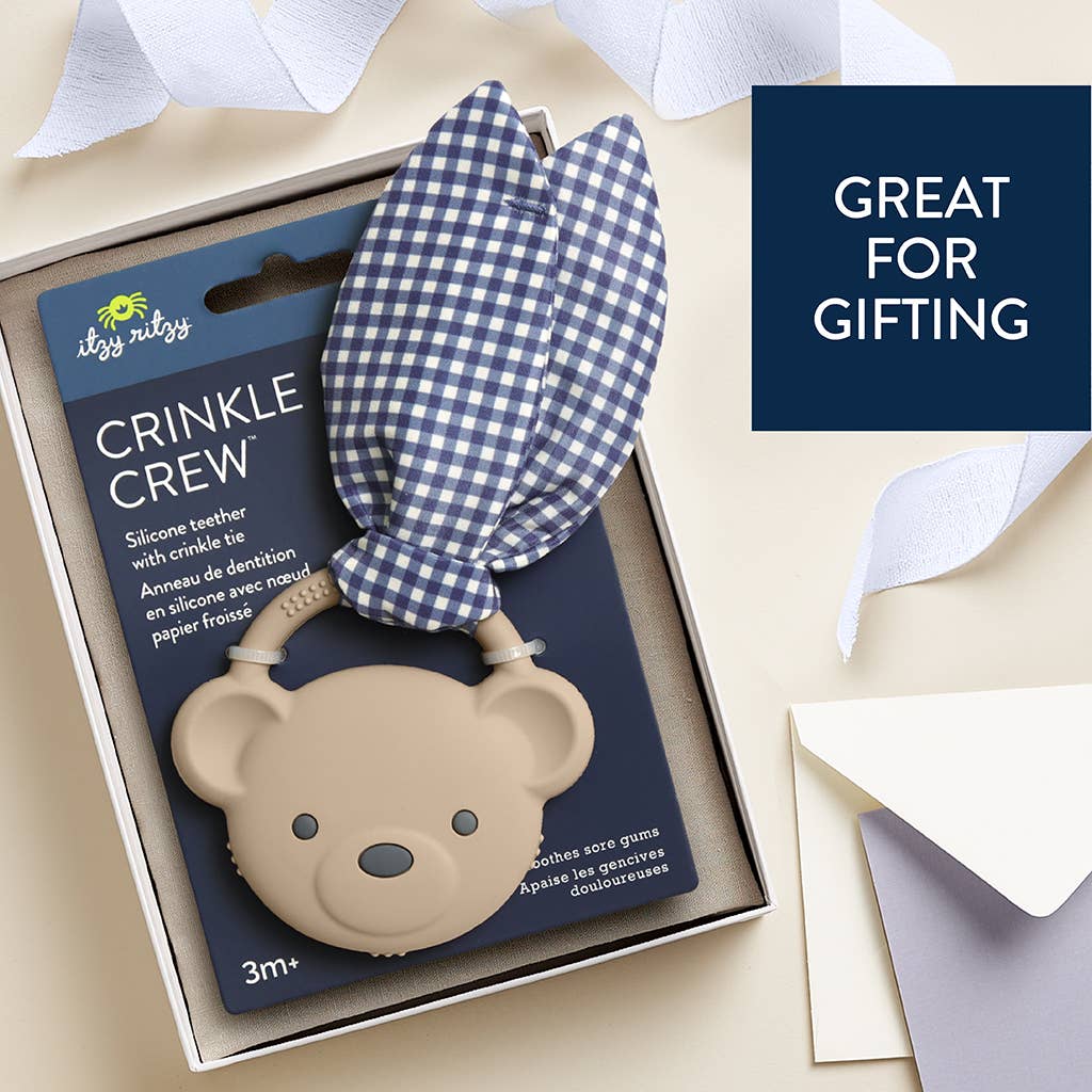 Crinkle Crew- Taupe Bear