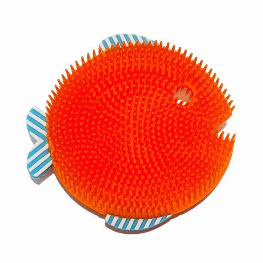 Fish Scrub Baby Bath - Orange