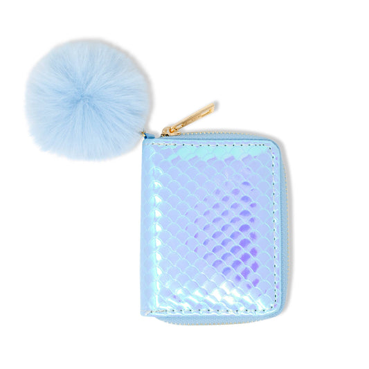Mermaid Scale Wallet- Blue