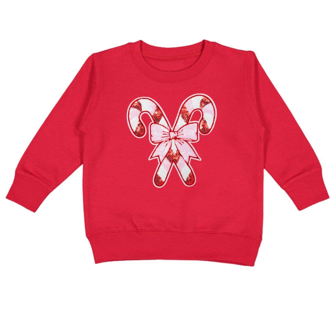 Candy Cane Sweatshirt - Red