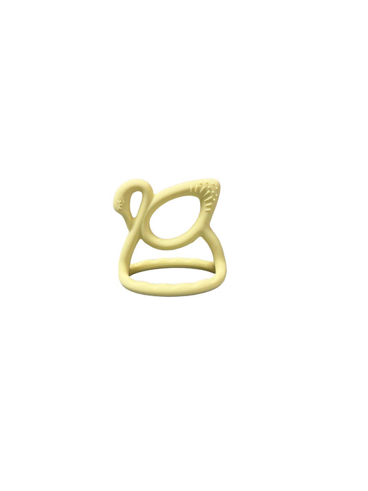 Swan Teether- Butter Yellow