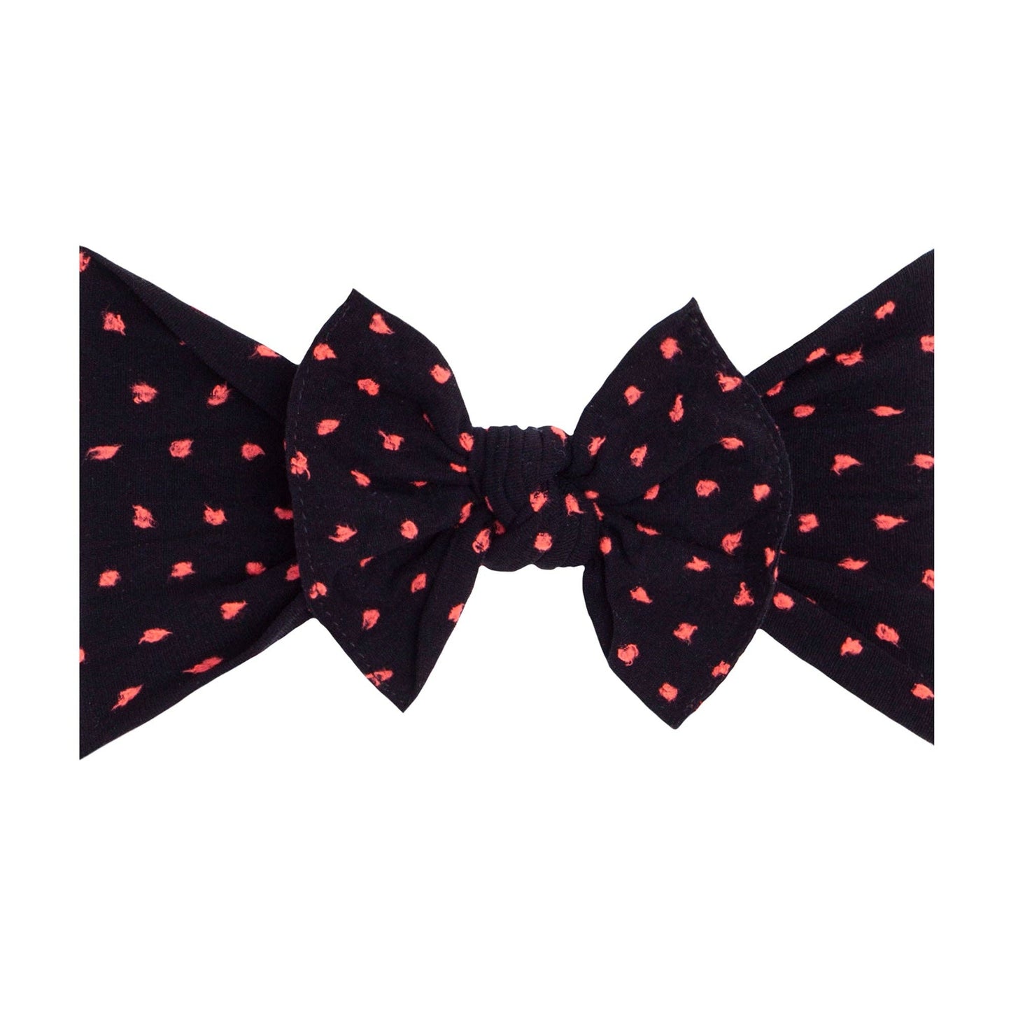 PATTERNED SHABBY KNOT - Black / Neon Dot