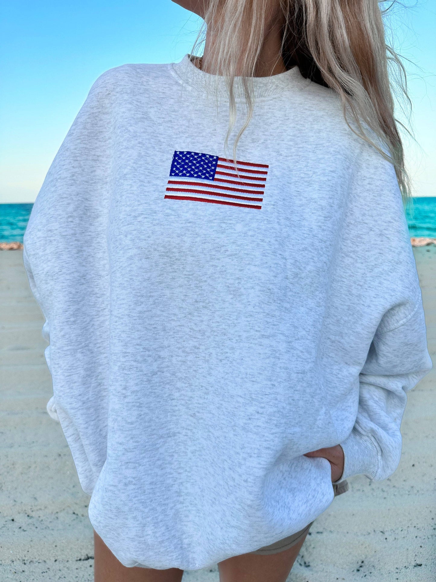 American Flag Sweatshirt