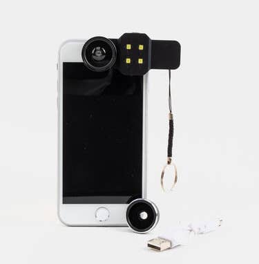 4-in-1 Selfie Kit with LED Flash & Lens Set