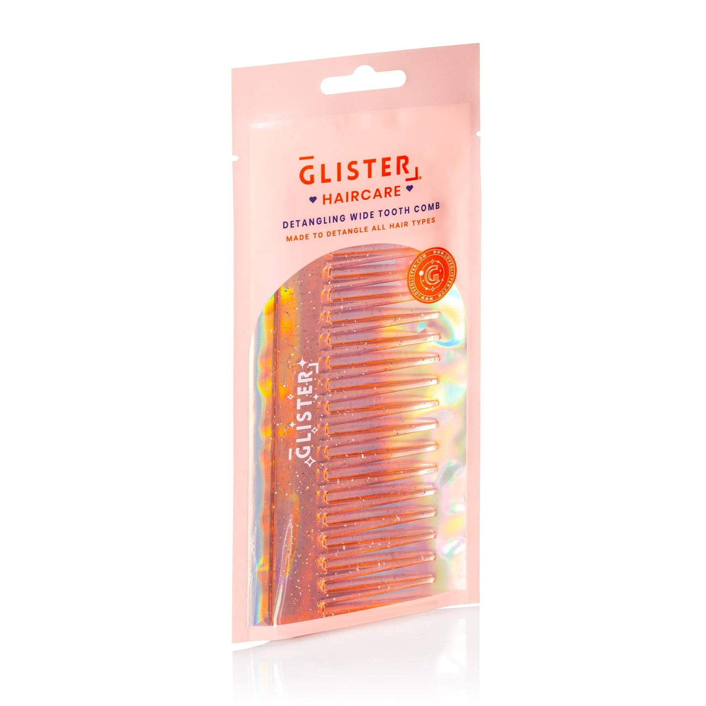 Wide Tooth Detangling Comb - Pink