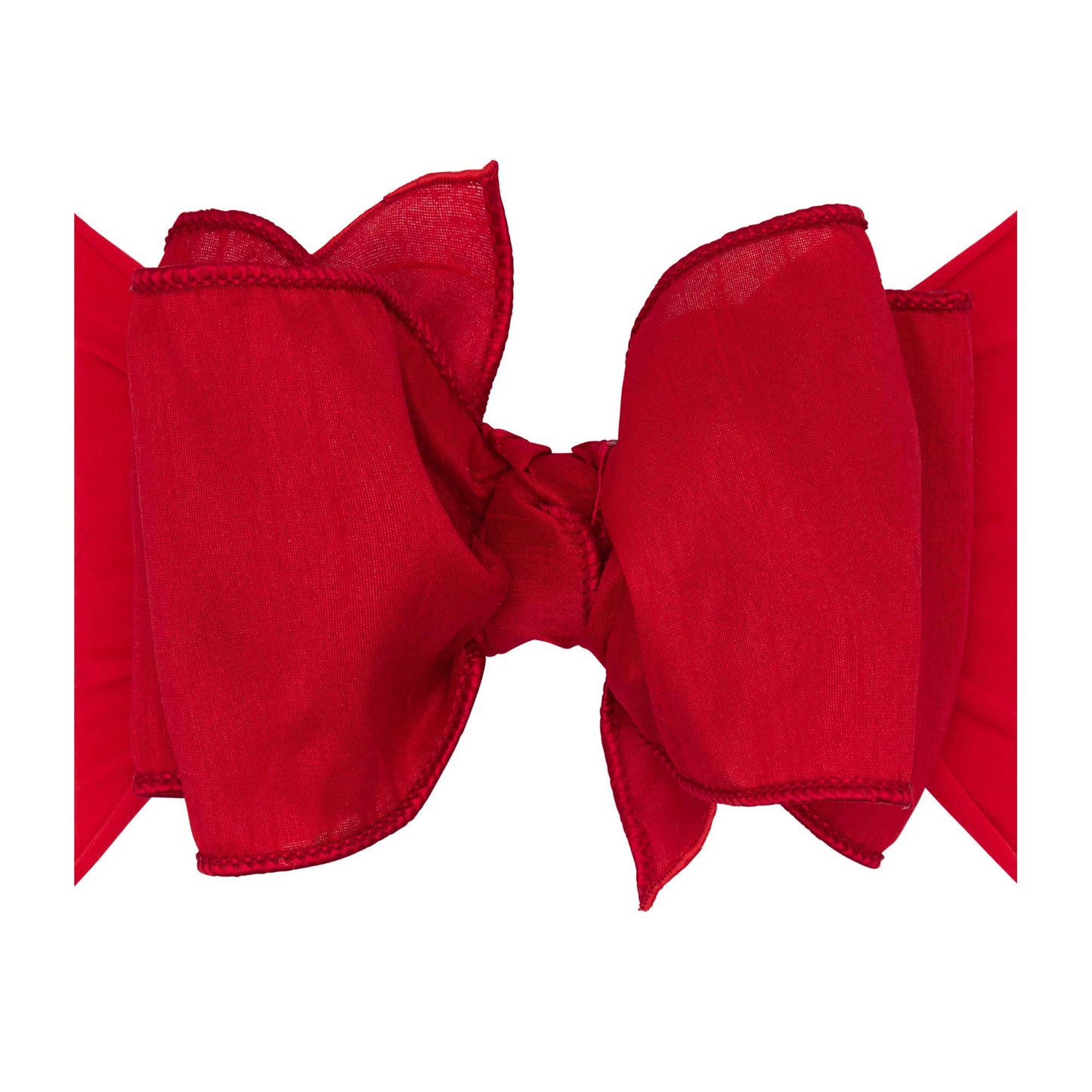Faux Silk Big Classic Bow HB- Cherry Red