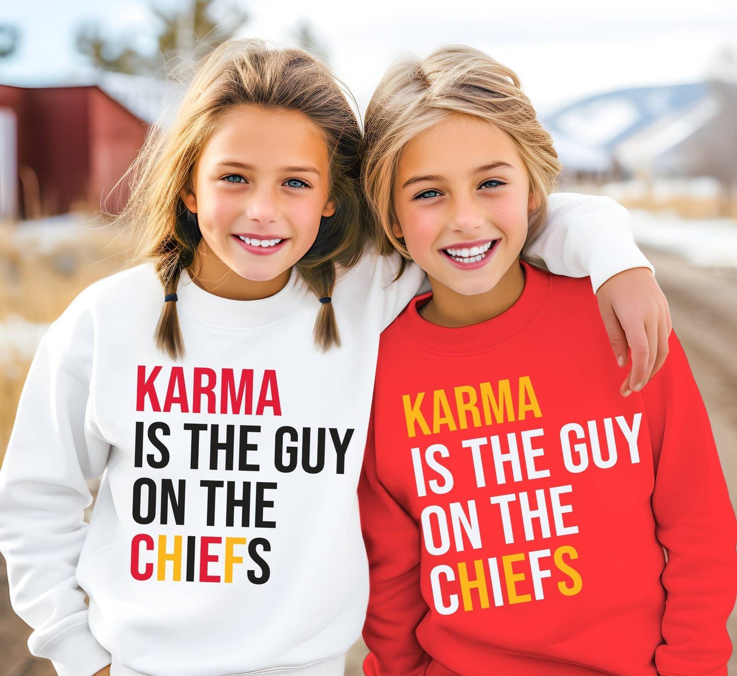 Karma is the Guy Sweatshirt - Red