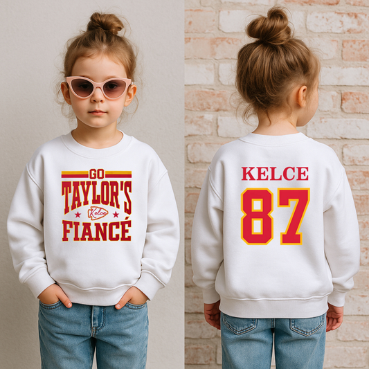 Taylors Fiancé Sweatshirt- White