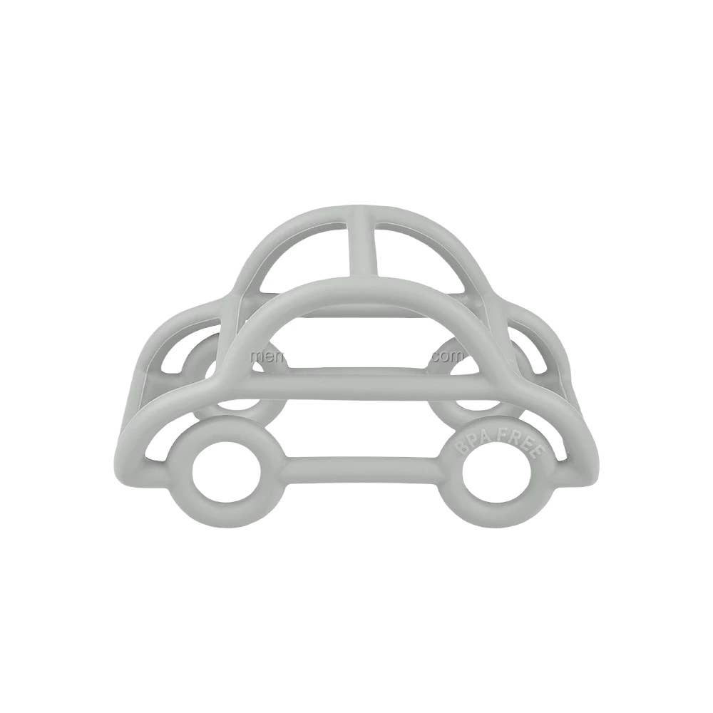 3D Silicone Car Teether - Rust