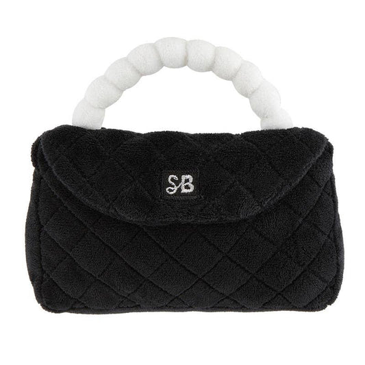 Plush Rattle - Black Purse