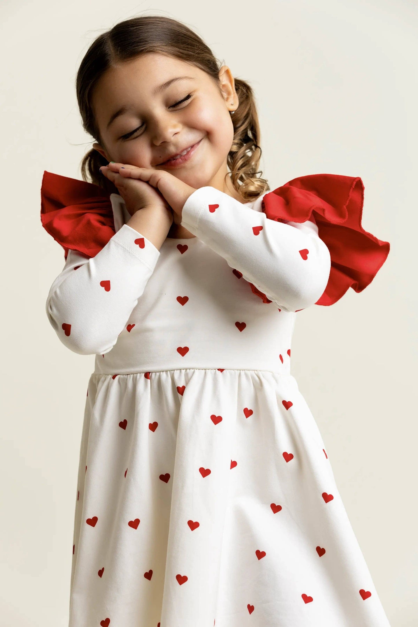 Ruffle Let's Dance Dress - Tiny Hearts