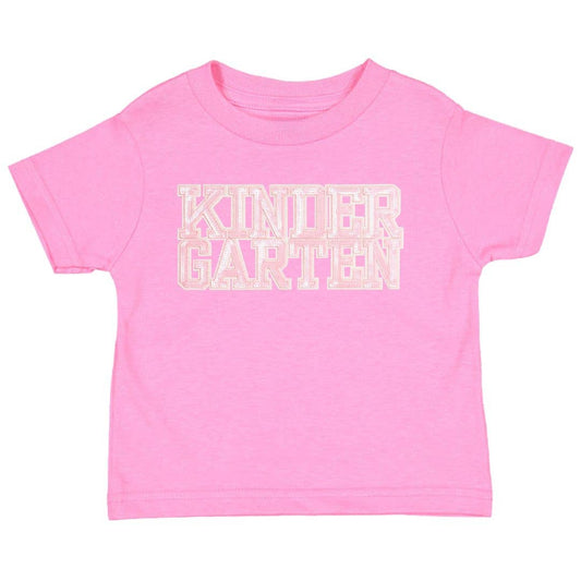 Kindergarten T-Shirt- Sequin Raspberry
