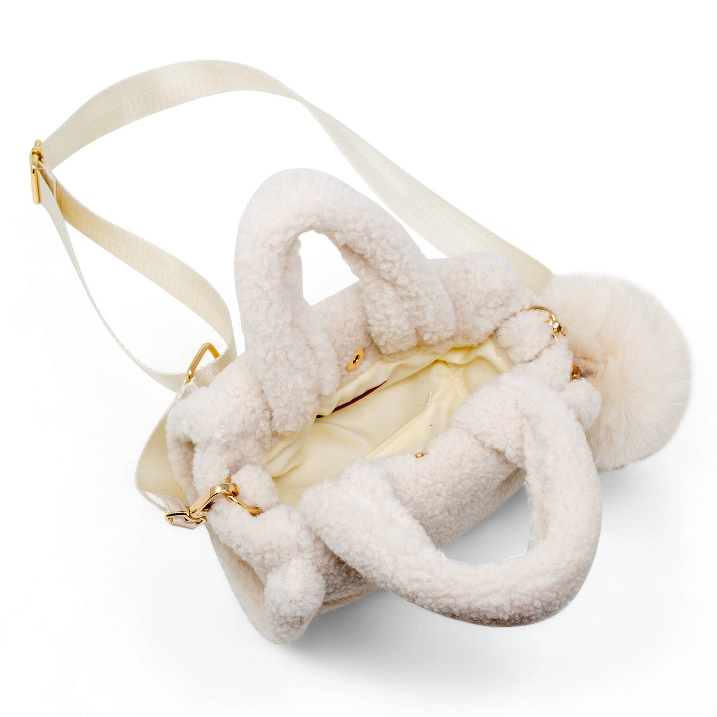 Cozy Cloud Mini Duffle Bag- Beige