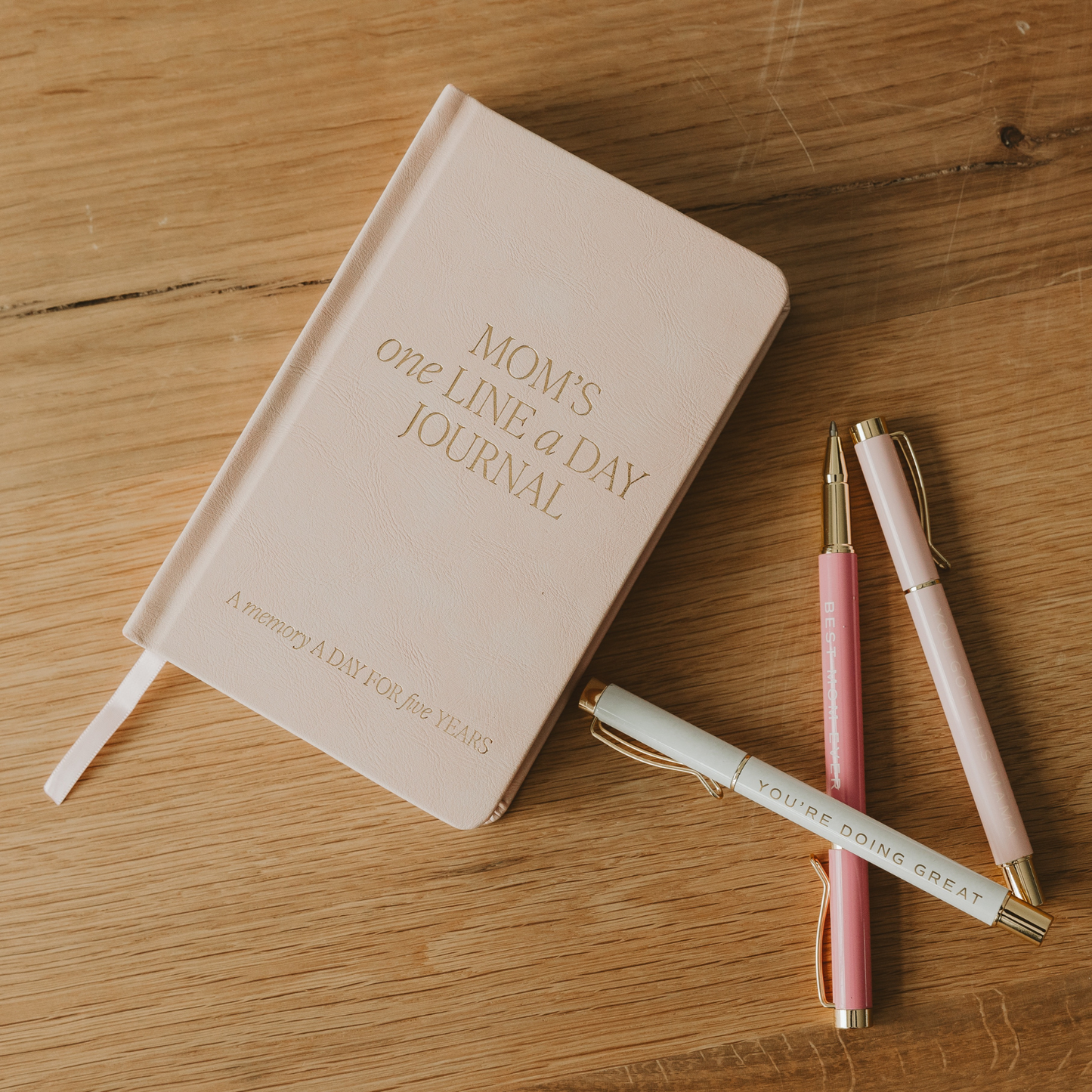 Leather Journal - Mom's One Line a Day