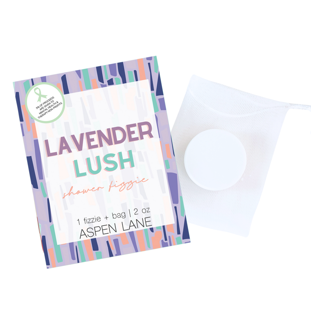 Lavender Lush Shower Steamer Fizzie w/ Bag