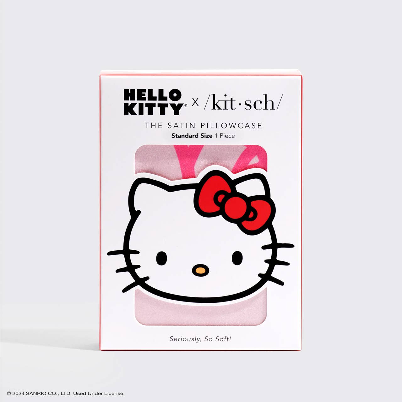 Hello Kitty x Kitsch Pillowcase - Pink Kitty Faces