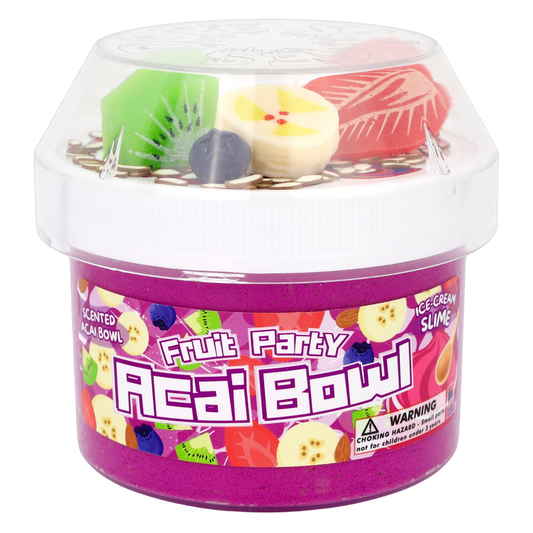 Acai Bowl Fruit Party - Ice-Cream Textured Slime
