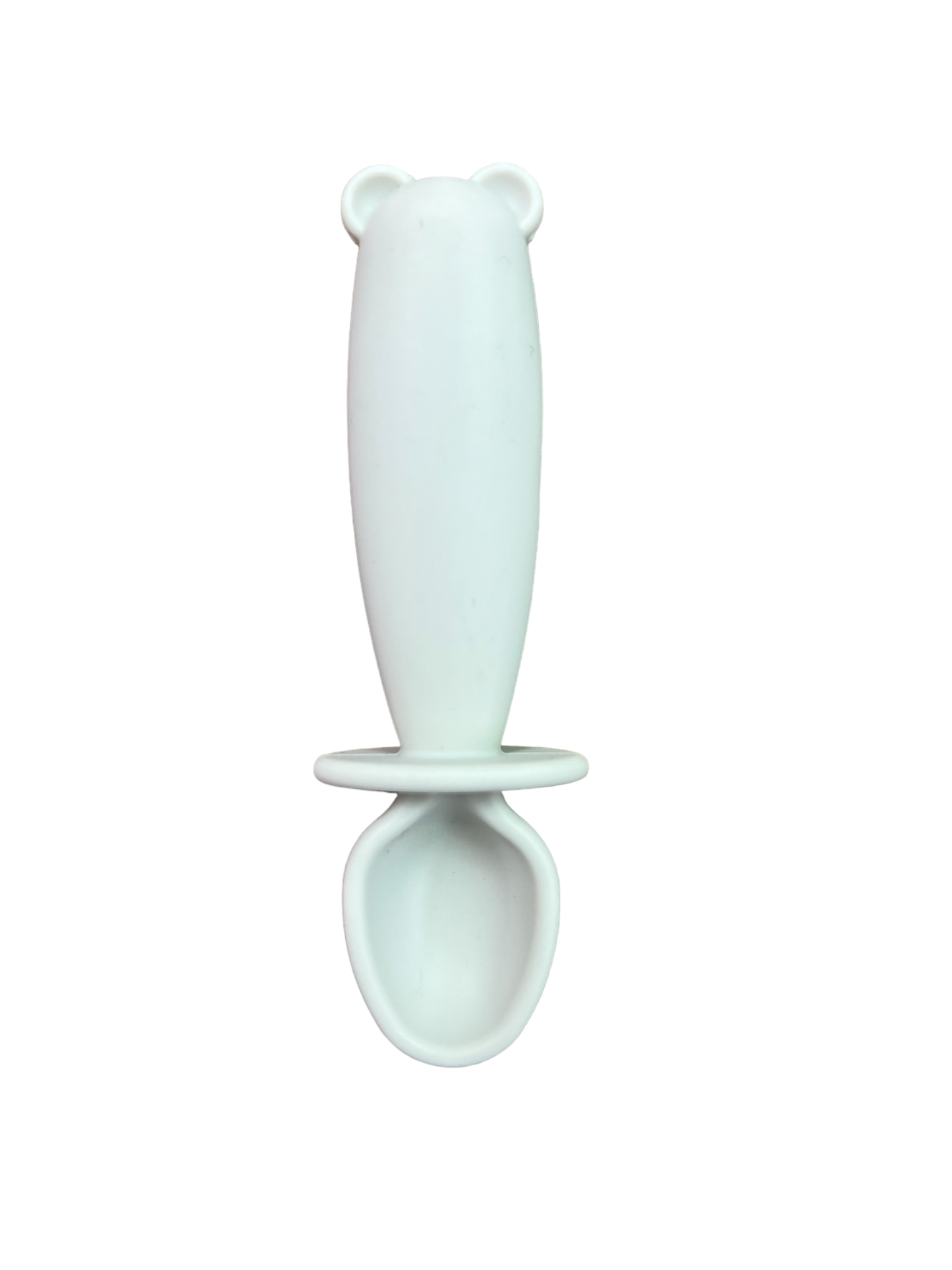 SILI SPOON & FORK TEETHER SET- Misty Rose
