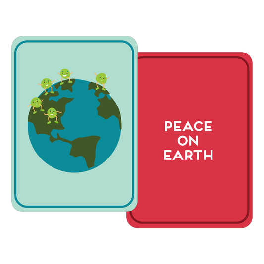 Peas on Earth Holiday Rebus Cards