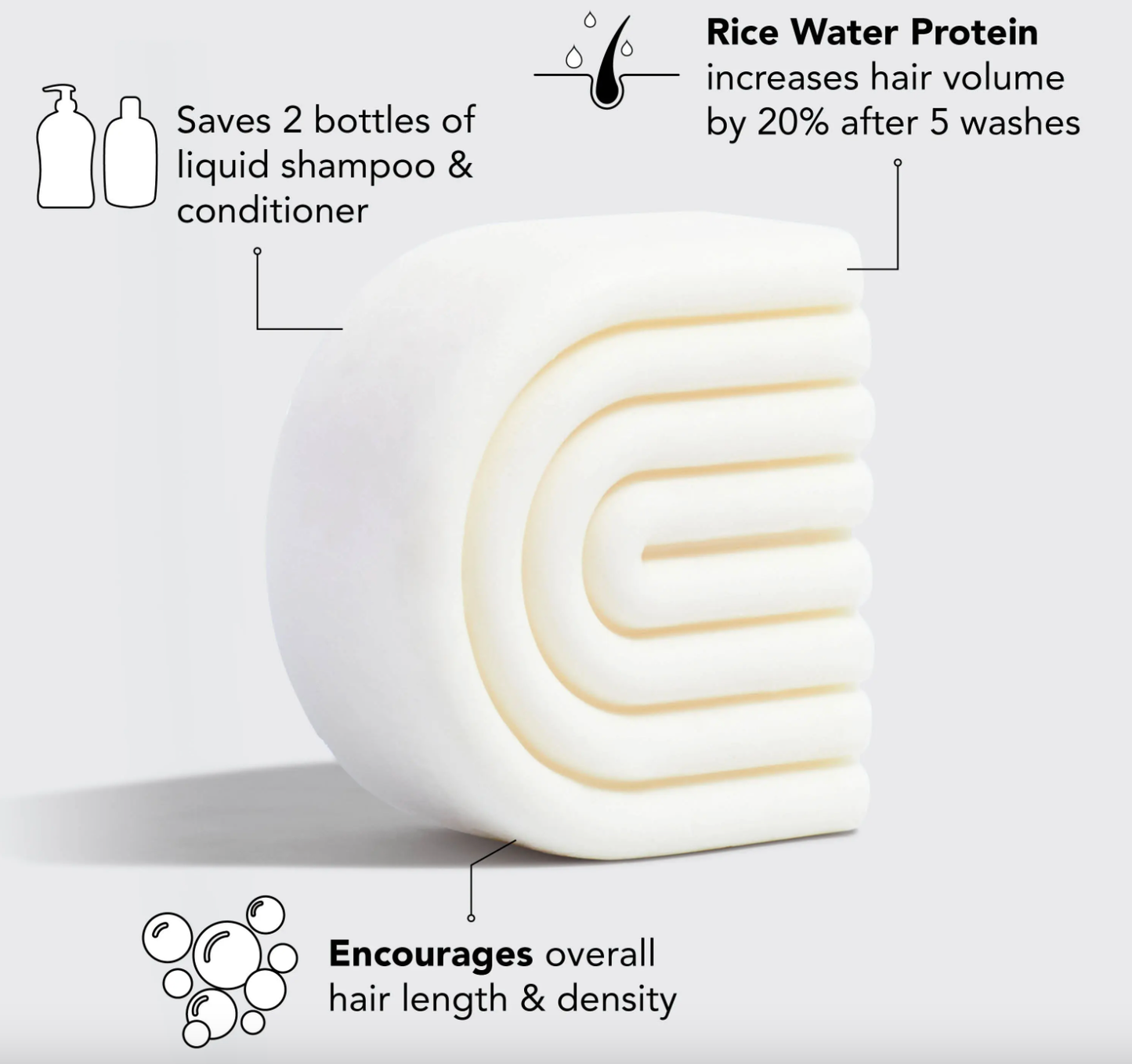 Rice Water Protein Conditioner Bar for Hair