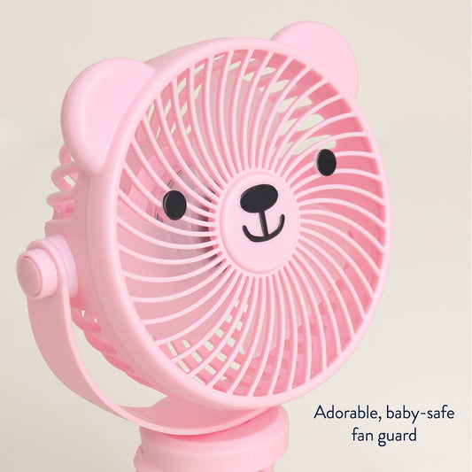 Itzy Breeze 3-Speed Stroller Fan- Pink
