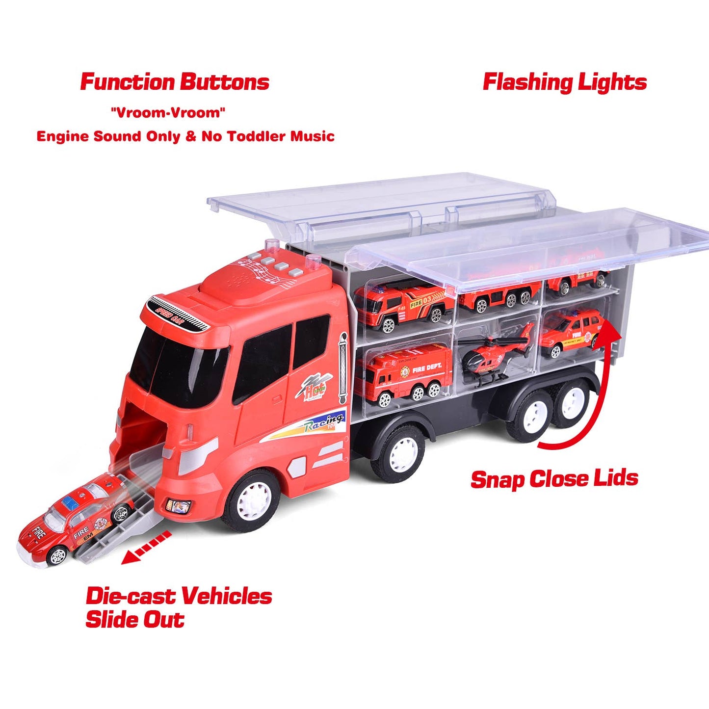 Fire Truck Transport Fire Truck Carrier