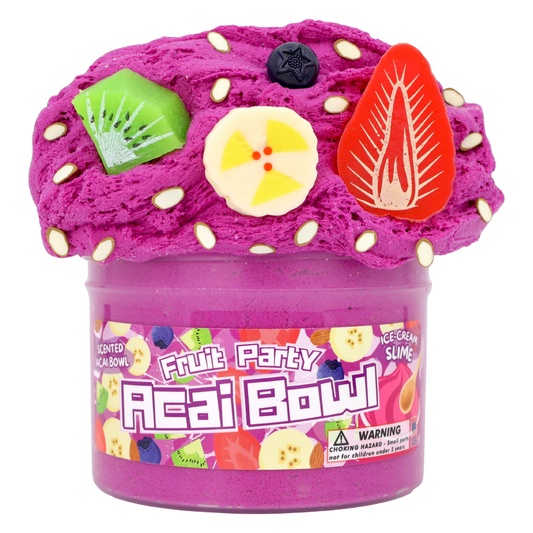 Acai Bowl Fruit Party - Ice-Cream Textured Slime