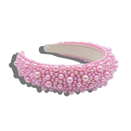 Pearl Headband - Pink