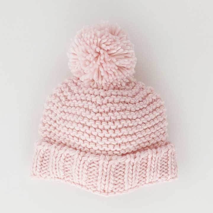 Blush Pink Beanie Hat