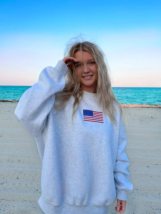 American Flag Sweatshirt