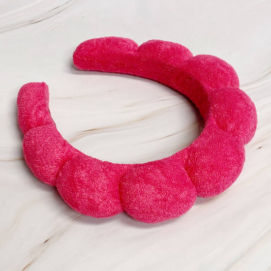 Terry Headband- Hot Pink