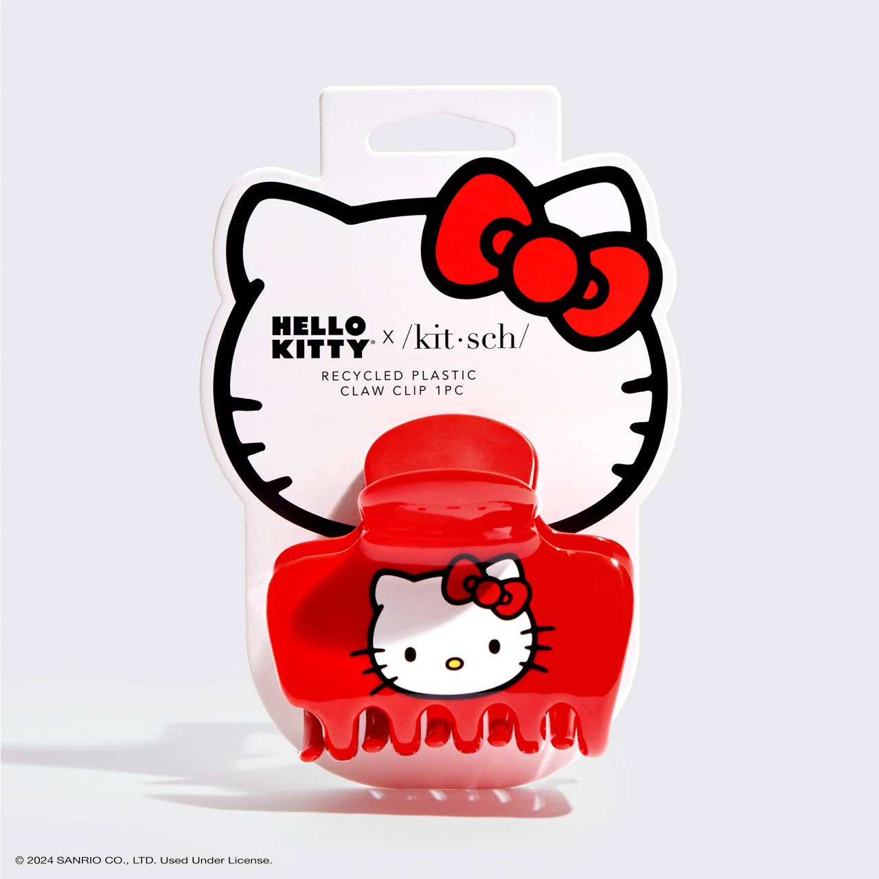 Hello Kitty x Kitsch  Puffy Claw Clip- Kitty Face