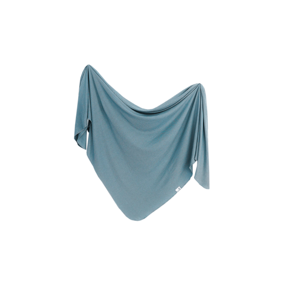 CP Swaddle Blanket - Atlantic Rib Knit