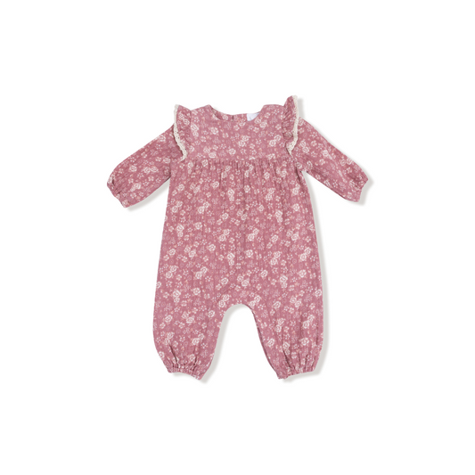Ruffle Romper - Bandana Floral