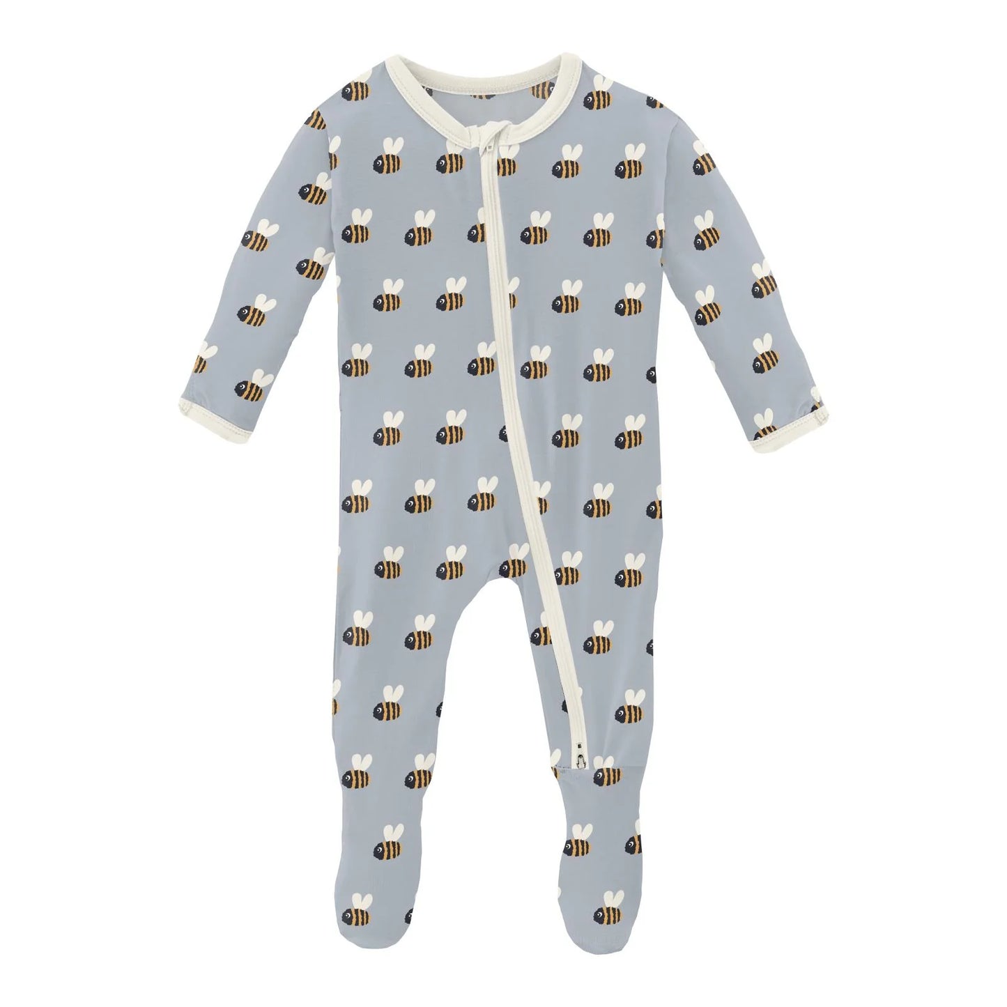 KKP Footie W/ Zipper - Baby Bumblebee