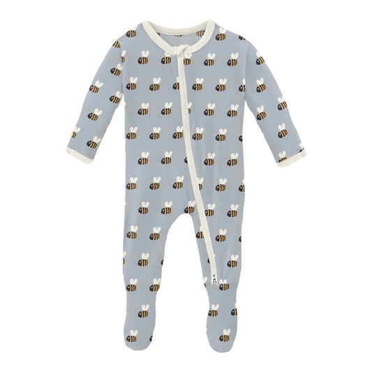 KKP Footie W/ Zipper - Baby Bumblebee