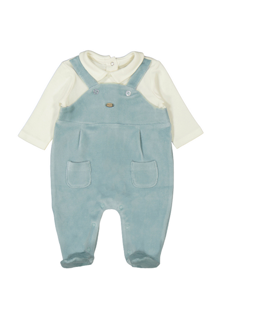 Cord Romper - Ice Blue