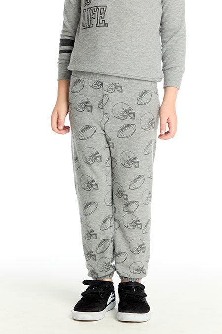 Cozy Knit Jogger- Football Heather Gray