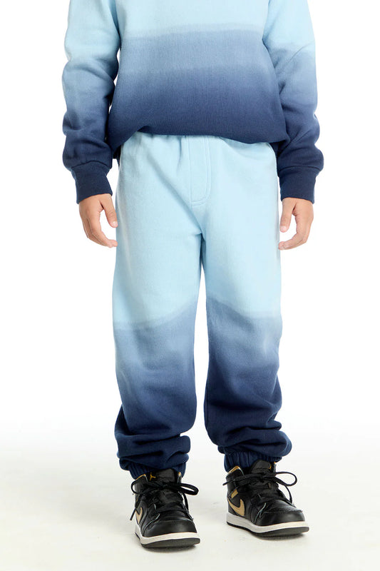Fleece Jogger- Blue Ombre