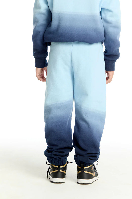 Fleece Jogger- Blue Ombre