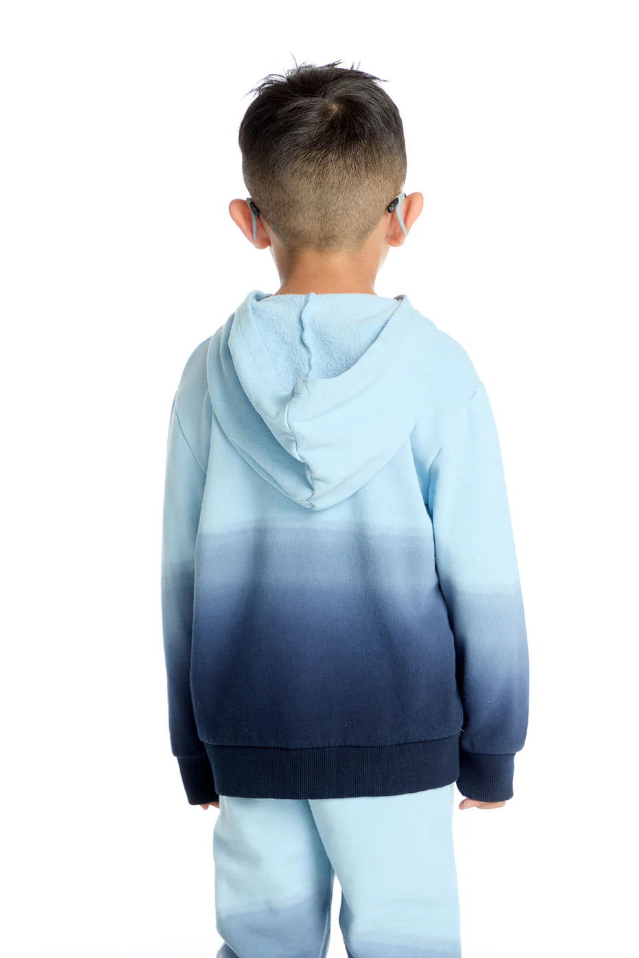 Fleece Hoodie- Blue Ombre