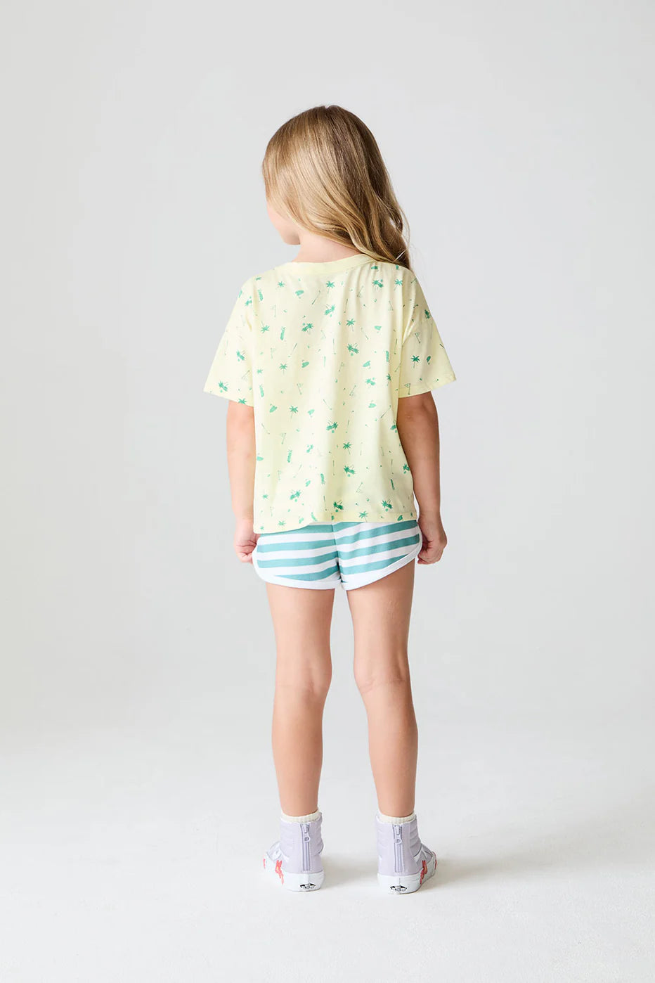 Retro Short- Green Stripe