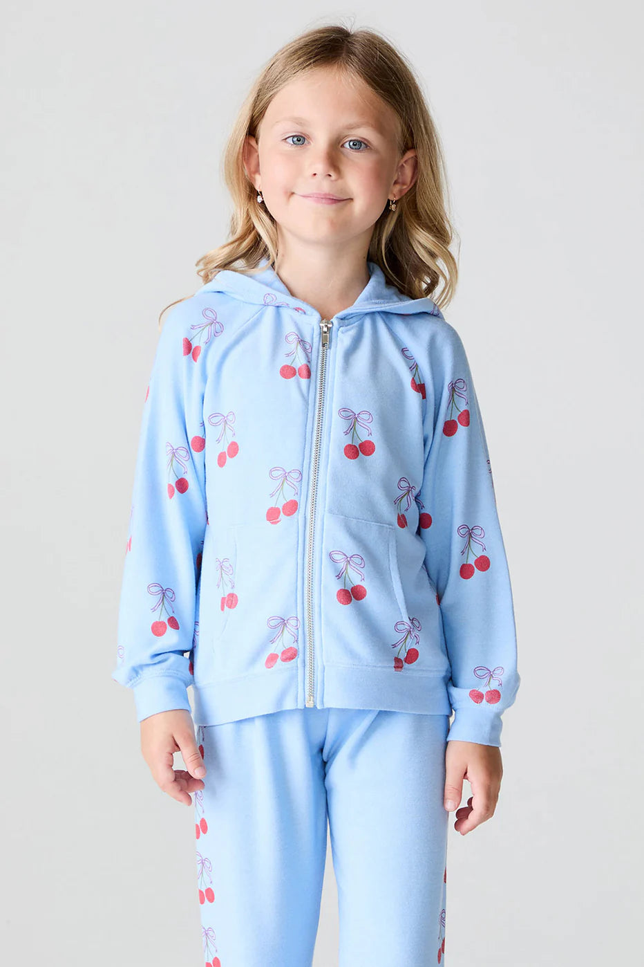 Cherry Bows Hooded Zip