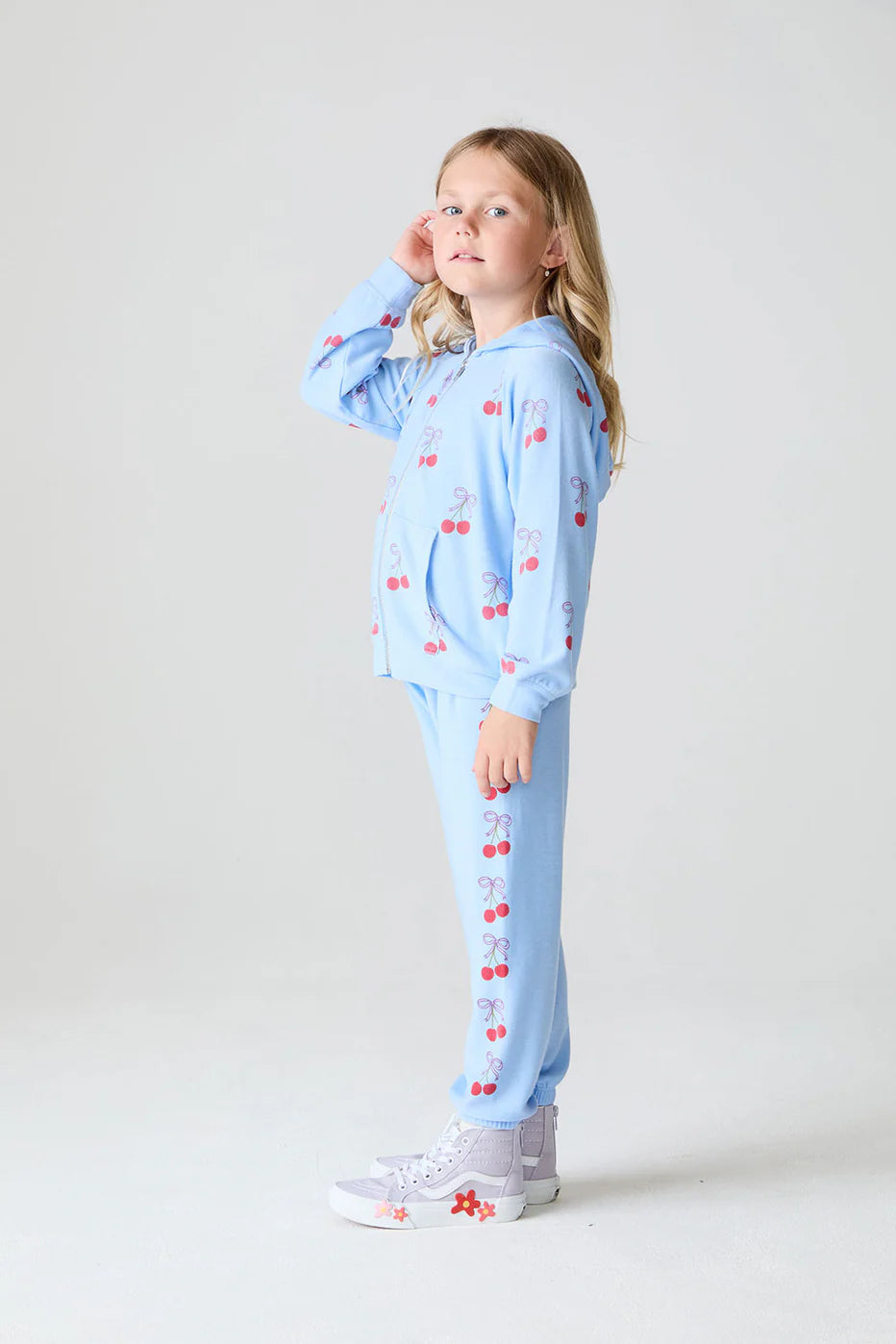 Cherry Bows Hooded Zip