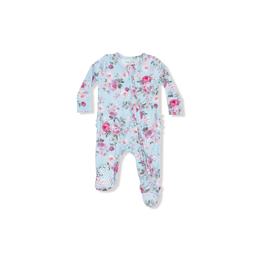 AD Ruffle Footie - Charlotte Floral