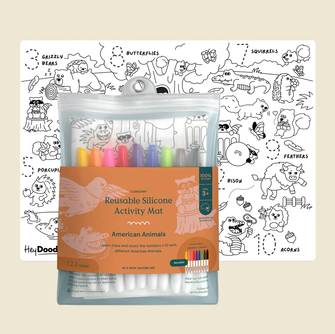 Doodle Mat - American Animals