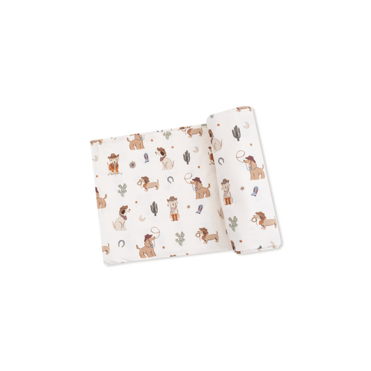 AD Swaddle - Cowboy Dogs