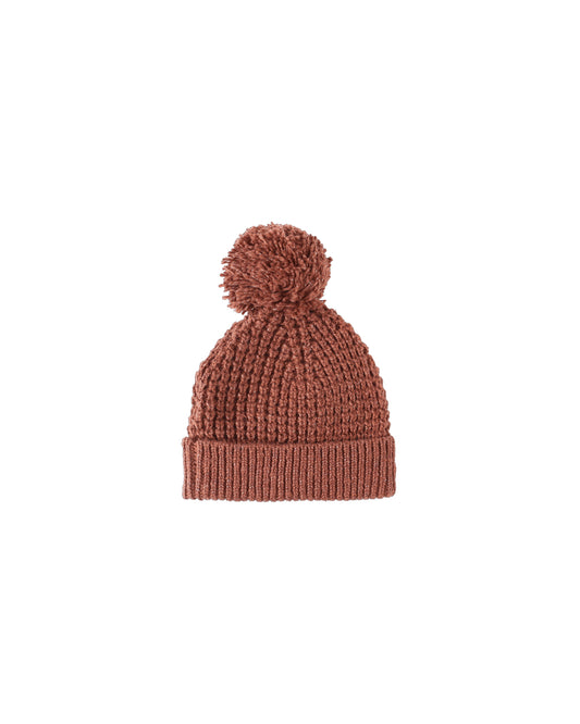QM Knit Beanie - Cranberry